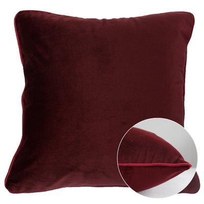 Housse de coussin polyester antitache VELOURS UNI GARNIER THIEBAUT