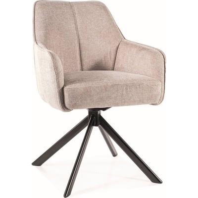 Chaise tapissée pivotante avec accoudoirs RECOLLECTION