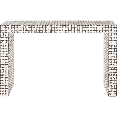 Console en écorce de coco blanche style naturel élégant RECOLLECTION