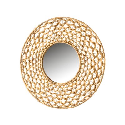 Miroir rond jacinthe d'eau naturelle - Diamètre 55cm WADIGA