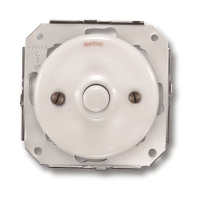 Interrupteur Bouton Poussoir Garby Blanc 10a Ø64,5 Mm FONTINI