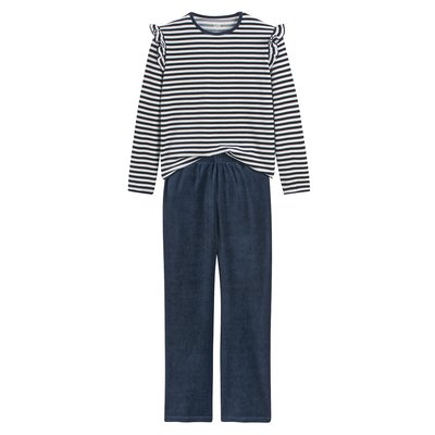 Pyjama velours à rayures LA REDOUTE COLLECTIONS