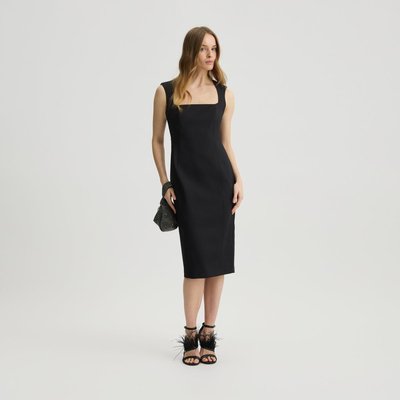 Robe fourreau noire en tissu stretch LIU JO