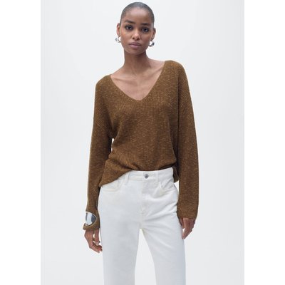 Pull-over maille col en V MANGO