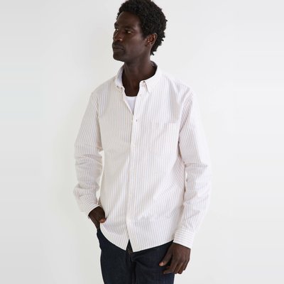 Chemise oxford rayée en coton BIO GOTS MONOPRIX