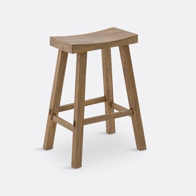 Tabouret de bar en orme massif H65 cm, Asayo LA REDOUTE INTERIEURS