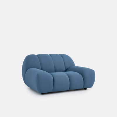 Fauteuil XL, en tissu matelassé, NURIA LA REDOUTE INTERIEURS