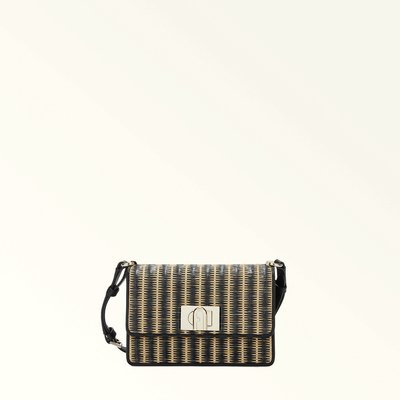 Sac à bandoulière mini en tissu et raphia FURLA 19 FURLA