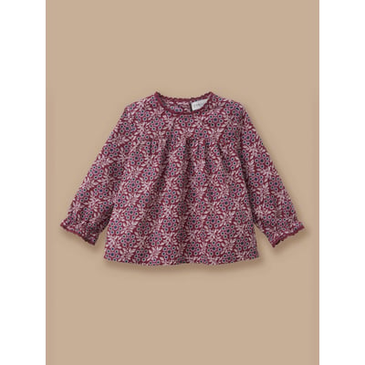 Blouse imprimée col dentelle CYRILLUS