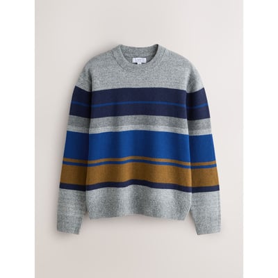 Pull ras du cou à rayures en laine mélangée NEXT