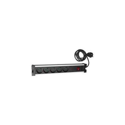 Parafoudre 5 prises 10/16A + inter Chrome ZENITECH