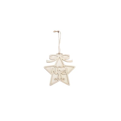 1 Sujet en bois a decorer Etoile de Noel DOUCEUR D'INTÉRIEUR