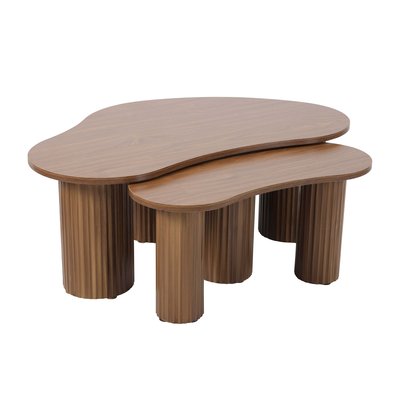 Tables basses gigognes design forme organique mélaminé, MAEVE OVIALA