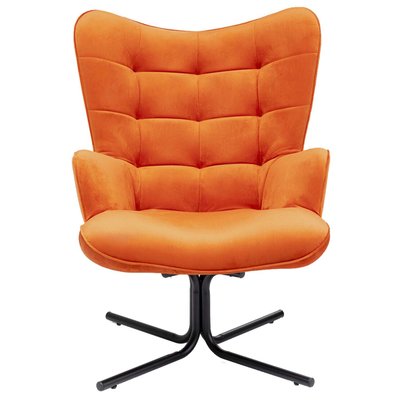 Fauteuil pivotant en velours, OSCAR KARE DESIGN