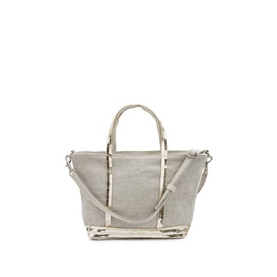 Linen XS Tote Bag with Sequin Trim VANESSA BRUNO