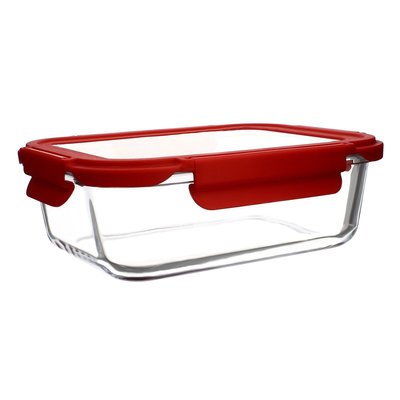 Boîte hermétique rectangle en verre 1500 ml, CRISTAL MENASTYL