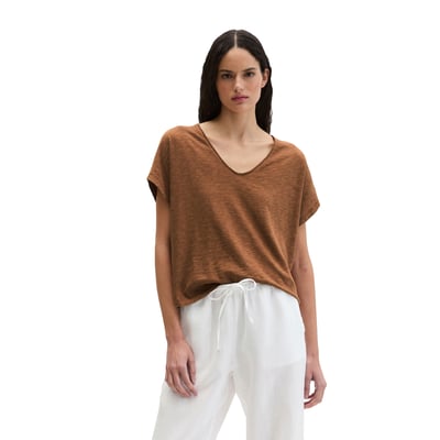 T-shirt loose en jersey slub MARC O'POLO