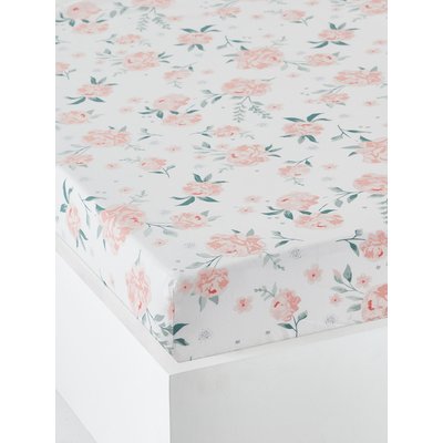 Drap-housse EAU DE ROSE Oeko-Tex® VERTBAUDET