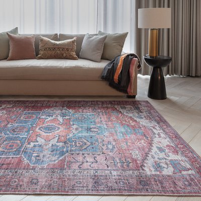 Vibrant Vintage Style Flatweave Rug SO'HOME