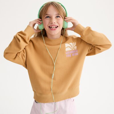 Sweatshirt mit Rundhals und Message LA REDOUTE COLLECTIONS