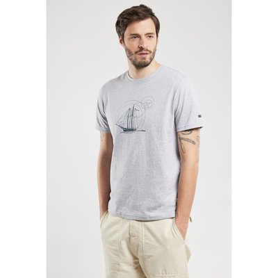 T-shirt col rond sérigraphie en coton léger ARMOR-LUX