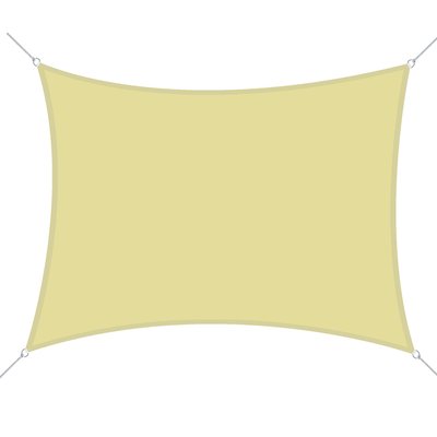 Voile d'ombrage rectangulaire 6L x 4l m polyester OUTSUNNY
