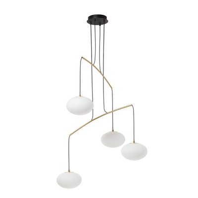 Grande lampe à suspension globe Press laiton MILLUMINE