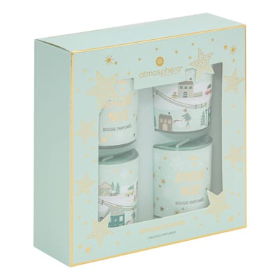 Coffret de 4 bougies parfumées Elvi ATMOSPHERA