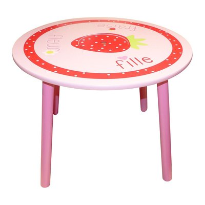 Table pour enfant Fraise JARDINDECO
