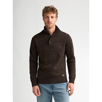 Pull col montant boutonné PETROL INDUSTRIES