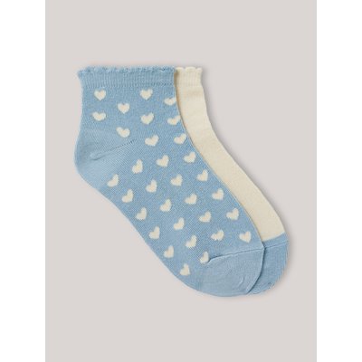 Socquettes Coeurs par lot de 2 CYRILLUS