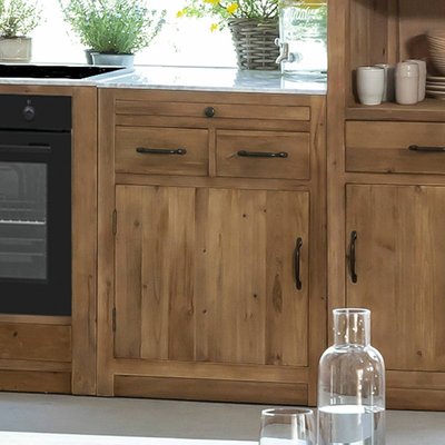 Meuble bas de cuisine 2 tiroirs, 1 porte  EPURE MADE IN MEUBLES 