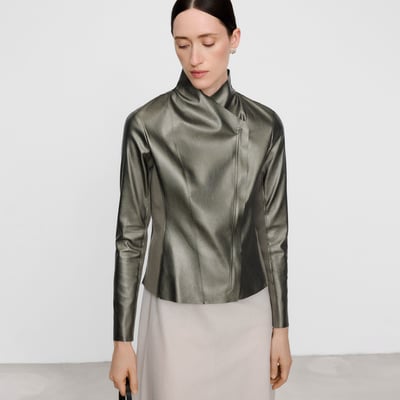 Veste cintrée à col cheminée ADOLFO DOMINGUEZ
