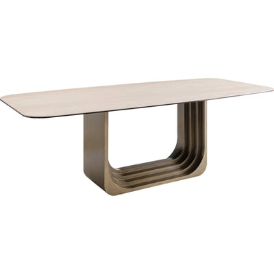 Table à manger en céramique et verre RECOLLECTION