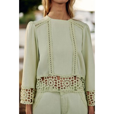 Blouse manches longues col rond uni TEVY LA PETITE ETOILE