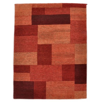 Tapis salon Dalas, noué main, laine naturelle THEKO