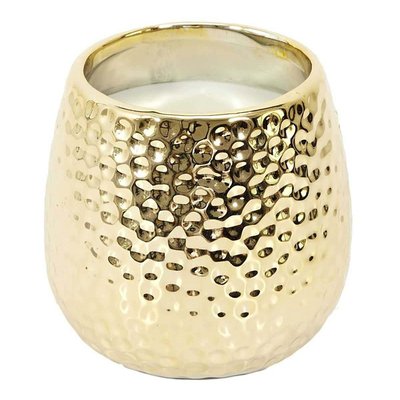 Bougie parfumée céramique effet martelé 9 cm CMP