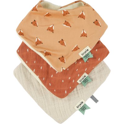 Lot de 3 bavoirs bandanas TRIXIE