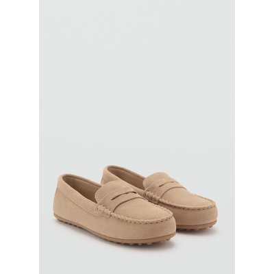 Mocassins suède détail en forme de masque MANGO KIDS
