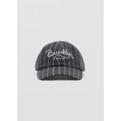 Casquette à rayures en laine mélangée MANGO KIDS