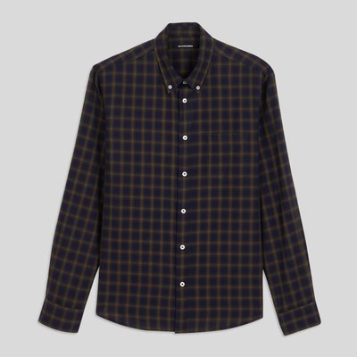 Chemise en flanelle à carreaux en coton BIO MONOPRIX