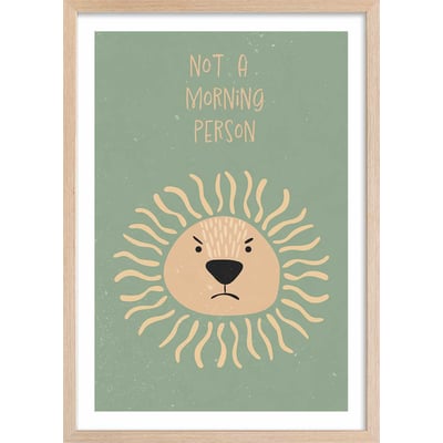 Affiche enfant lion HEXOA
