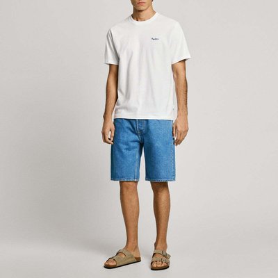 T-Shirt Coupe Regular Avec Logo Brodé PEPE JEANS