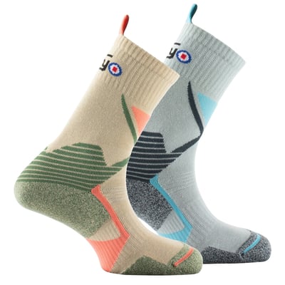 Lot de 2 paires mi-chaussettes Trek Snap Hook & Dry THYO