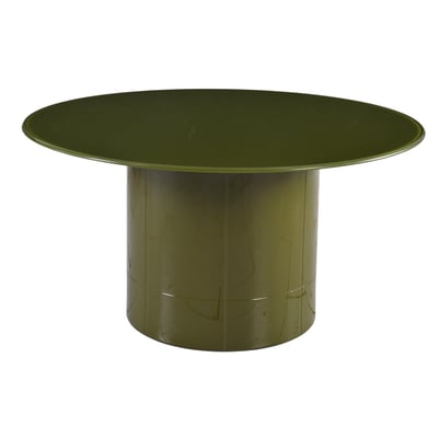 Table basse 80 cm en verre vert ZAGO