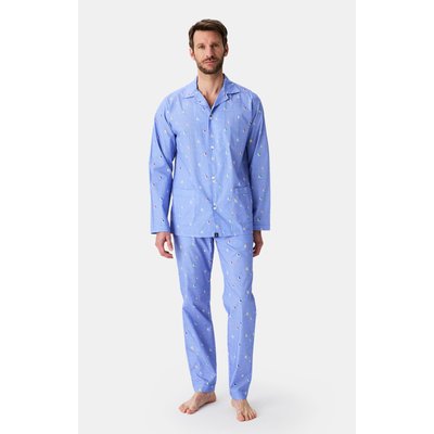 Pyjama boutonné en coton imprimé Boat ARTHUR