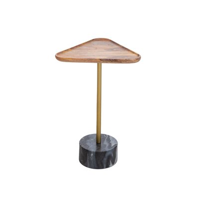 Bout de canapé triangle en marbre  MAXIME MADE IN MEUBLES 