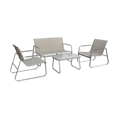 Salon de jardin acier 4 places NOTO SWEEEK