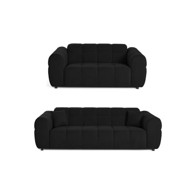 Ray - Ensemble de canapés droits 2+3 places tissu texturé BEST MOBILIER