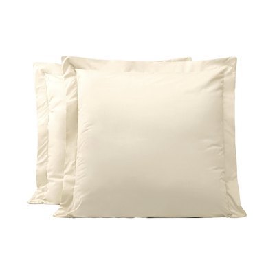 Lot de 2 taies d'oreillers coton percale 200 fils DESIREE LINANDELLE
